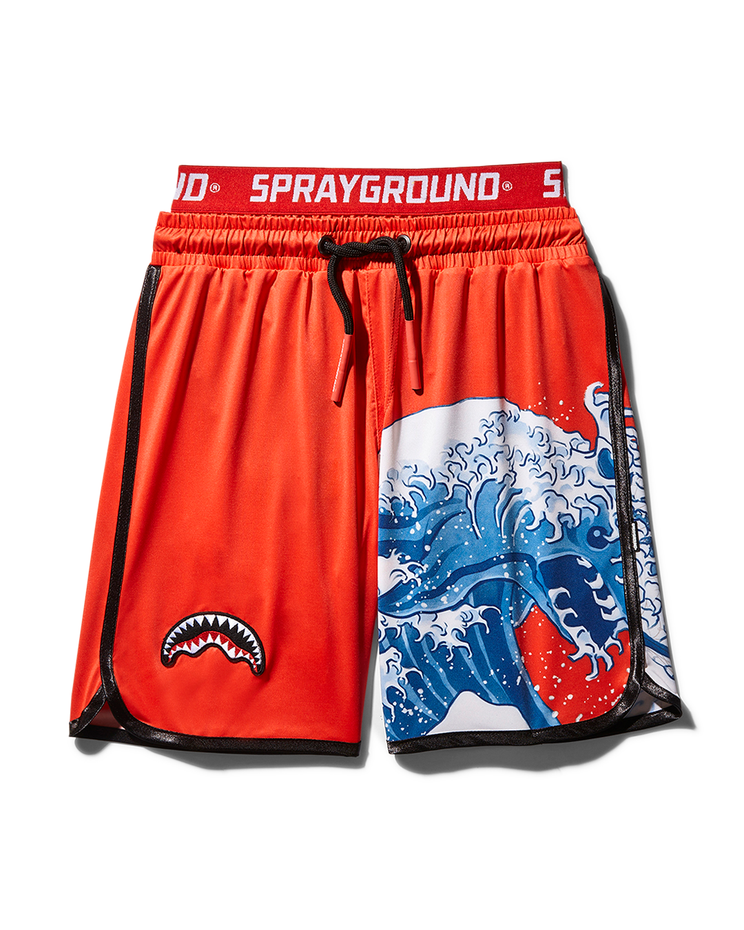 SPRAYGROUND® KIDS JAPAN WAVE SWIM TRUNKS (RED) SWIMWEAR