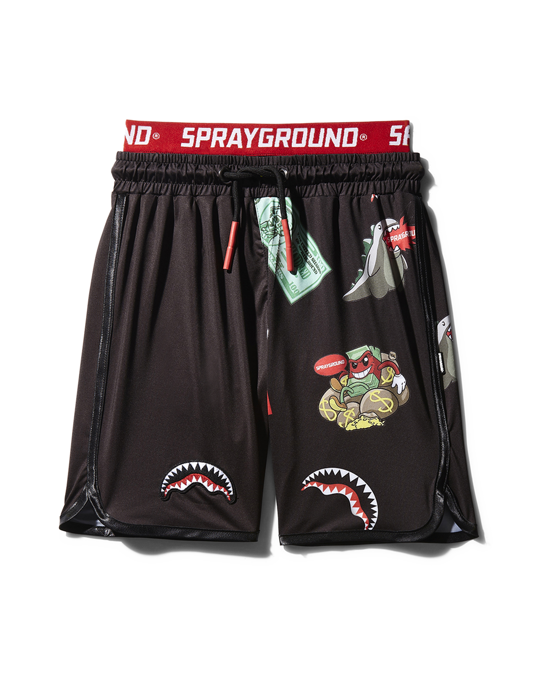 SPRAYGROUND® KIDS PATCH ALL-IN SWIM TRUNKS (BLACK) SWIM