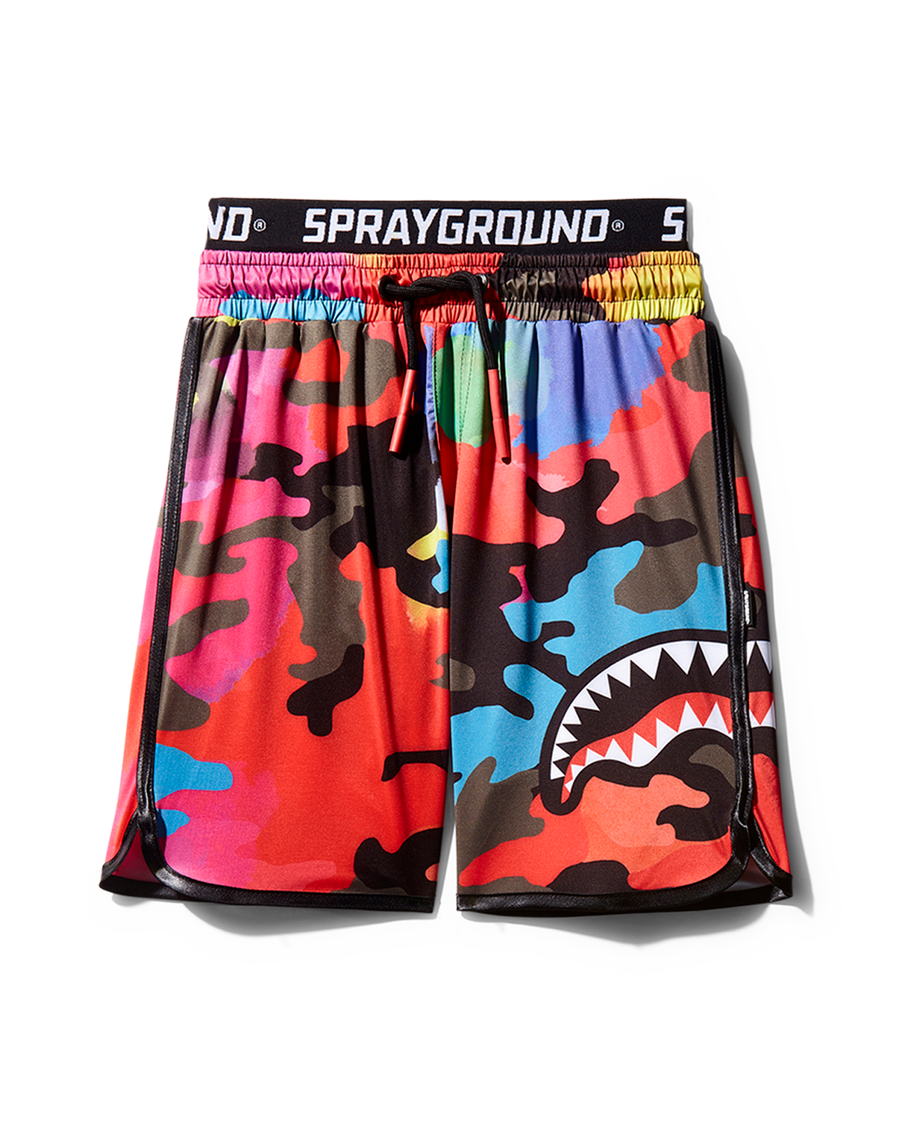 SPRAYGROUND® SWIM KIDS CAMOBURST SWIM TRUNKS