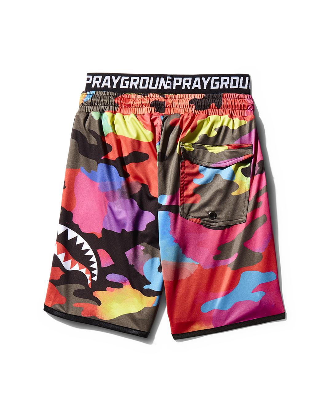 SPRAYGROUND® SWIM KIDS CAMOBURST SWIM TRUNKS