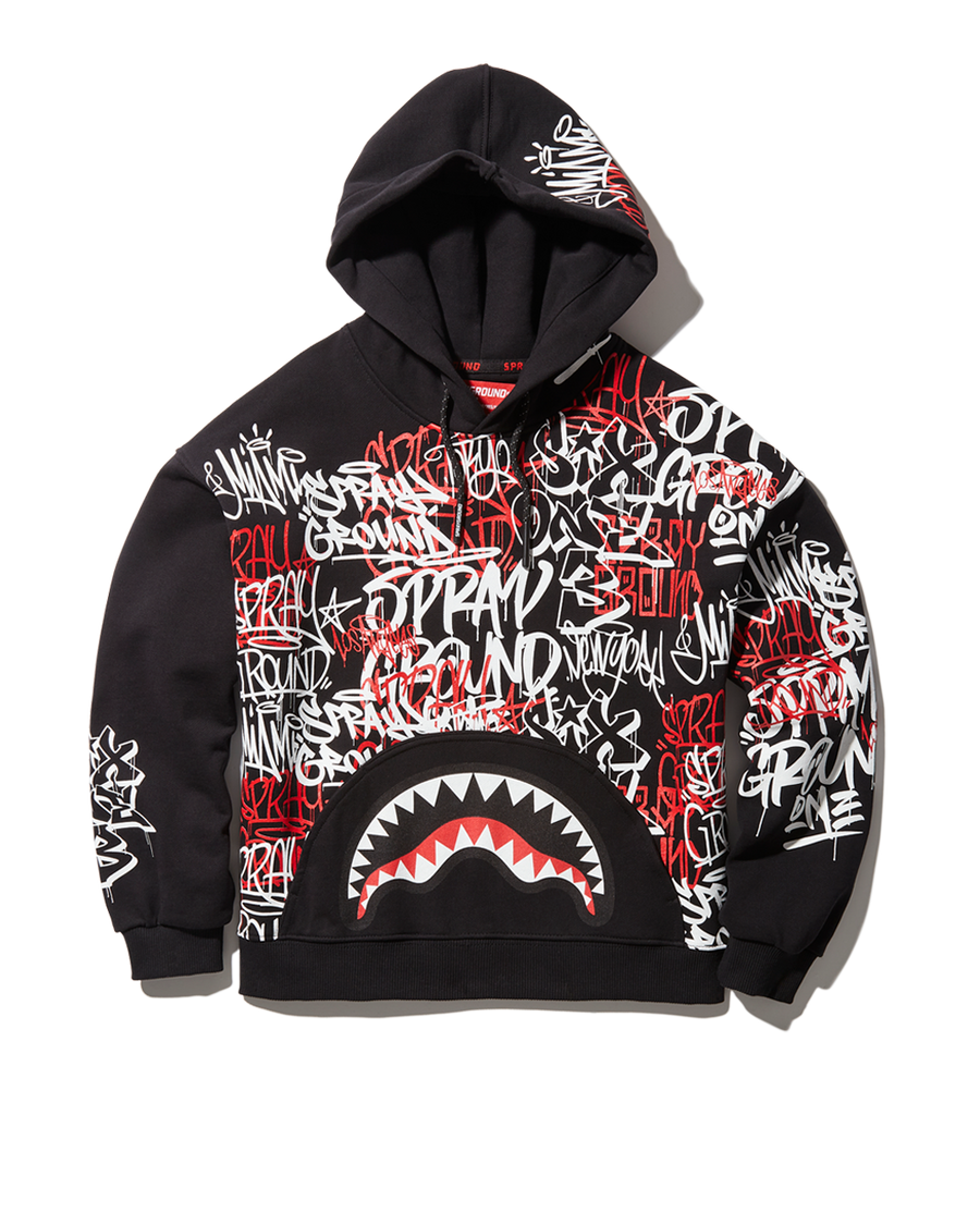 SPRAYGROUND® APPAREL YOUTH VANDAL HOODY BLACK