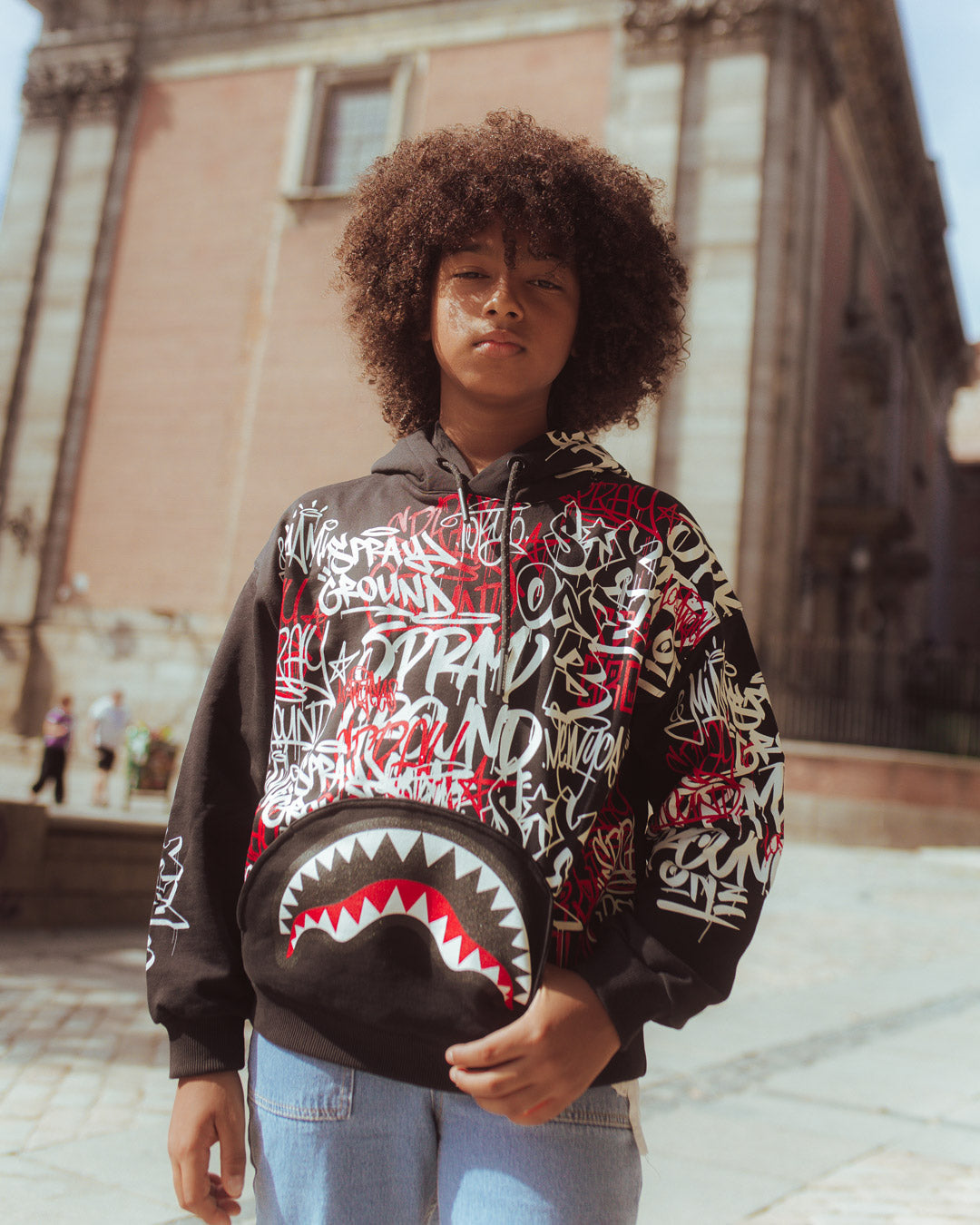 SPRAYGROUND® APPAREL YOUTH VANDAL HOODY BLACK