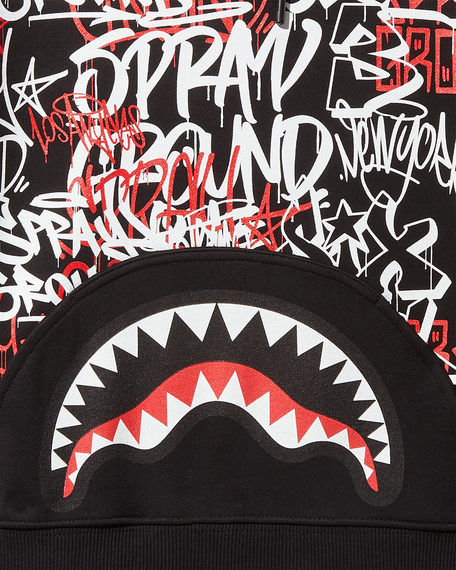 SPRAYGROUND® APPAREL YOUTH VANDAL HOODY BLACK