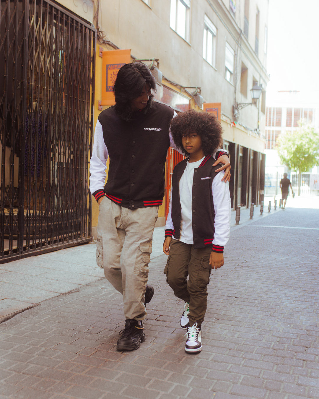 SPRAYGROUND® APPAREL YOUTH BLACK N WHITE VARSITY