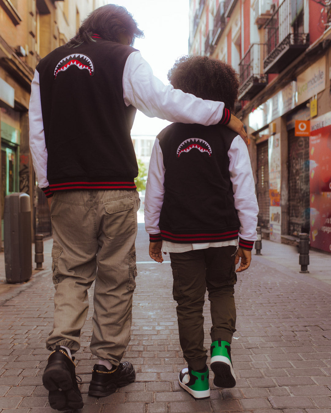 SPRAYGROUND® APPAREL YOUTH BLACK N WHITE VARSITY