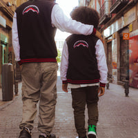 SPRAYGROUND® APPAREL YOUTH BLACK N WHITE VARSITY