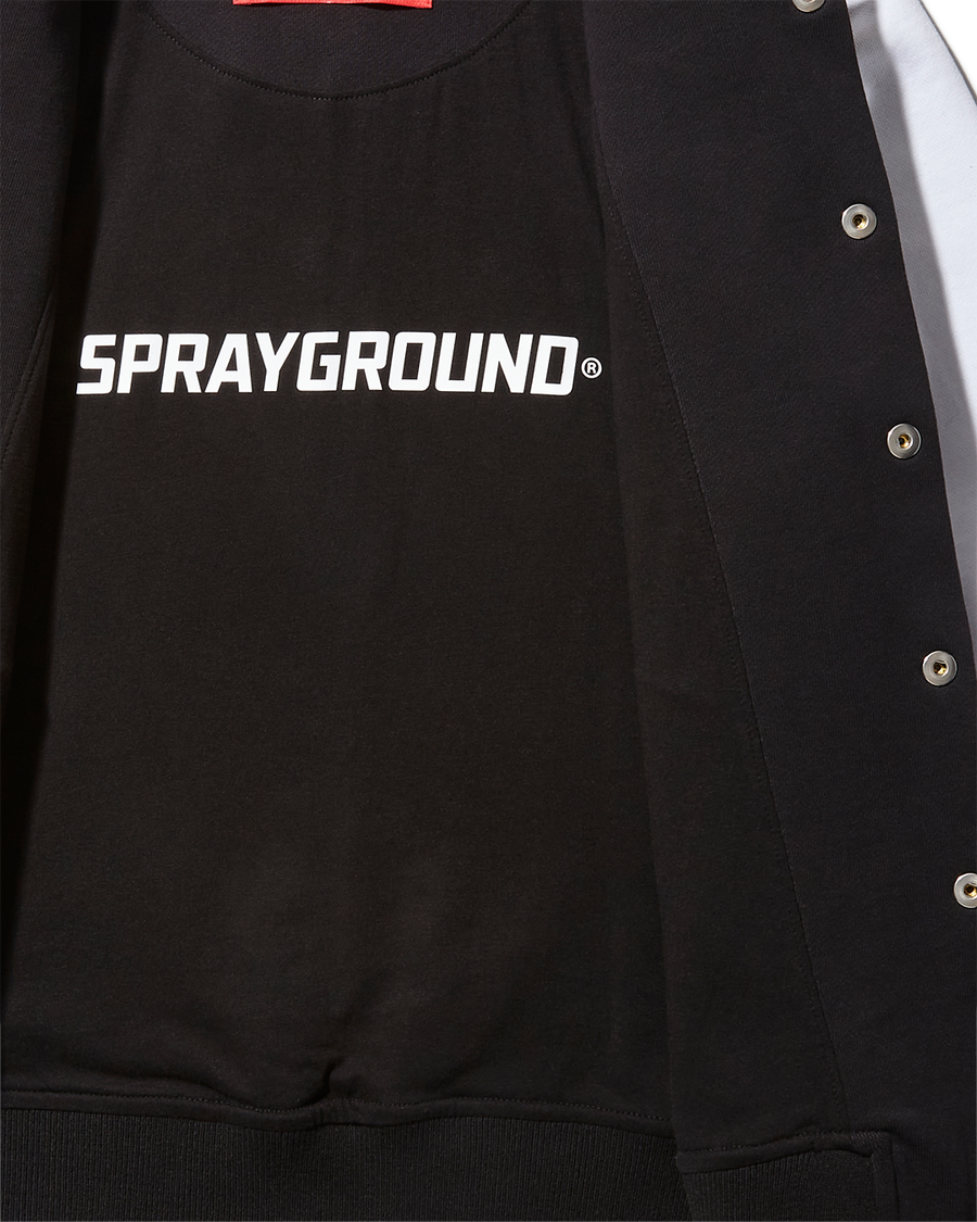 SPRAYGROUND® APPAREL YOUTH BLACK N WHITE VARSITY