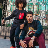SPRAYGROUND® APPAREL YOUTH TIGER BLACK CREW