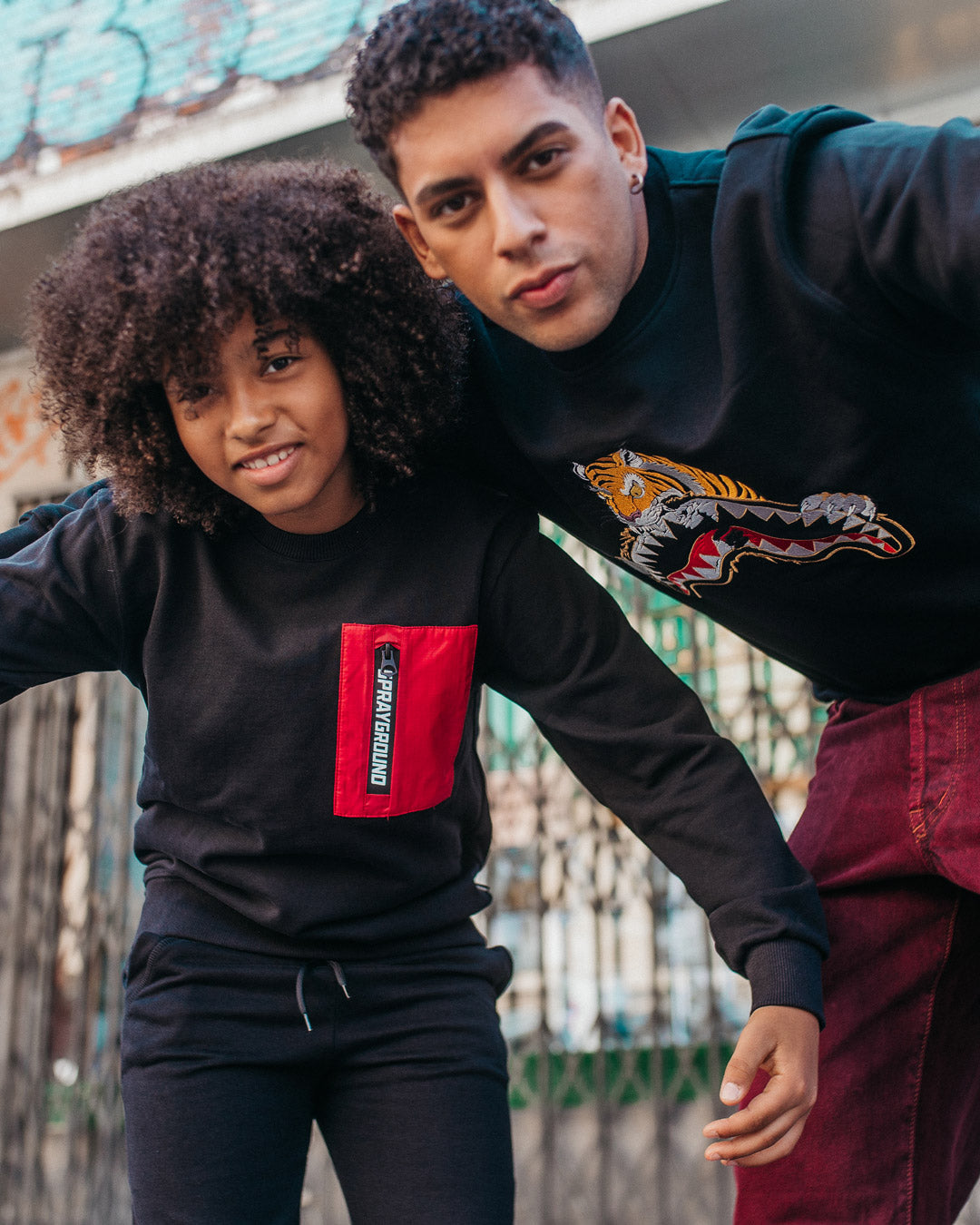 SPRAYGROUND® APPAREL YOUTH TIGER BLACK CREW