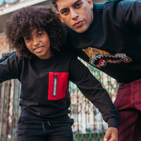 SPRAYGROUND® APPAREL YOUTH TIGER BLACK CREW