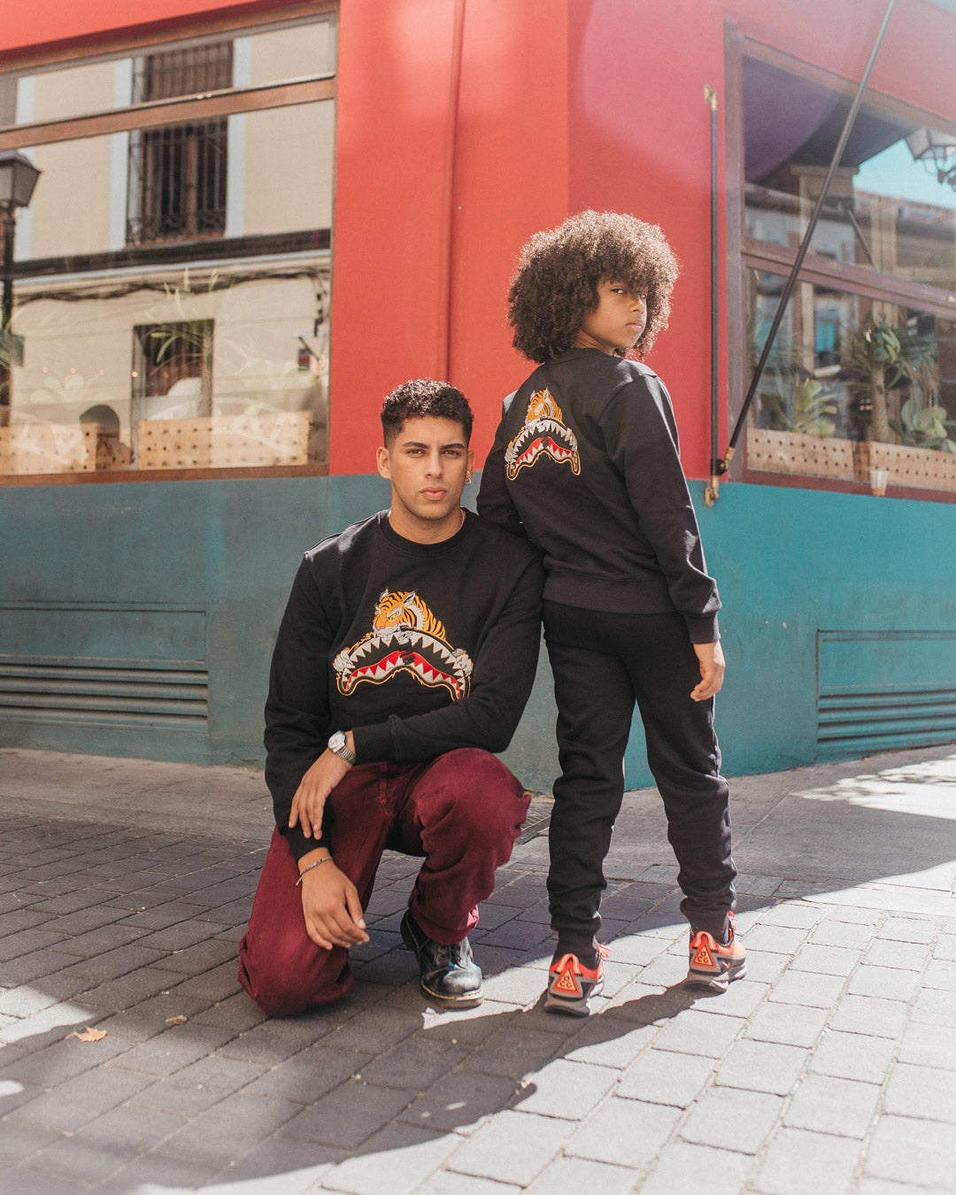 SPRAYGROUND® APPAREL YOUTH TIGER BLACK CREW