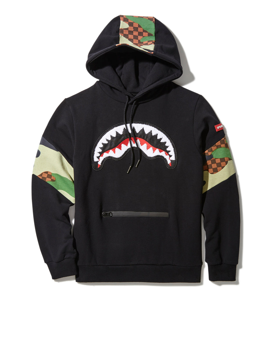 SPRAYGROUND® APPAREL YOUTH CAMO BAND SHARK HOODY