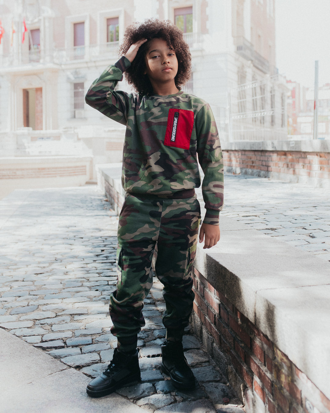 SPRAYGROUND® APPAREL YOUTH CAMO BAND SHARK HOODY