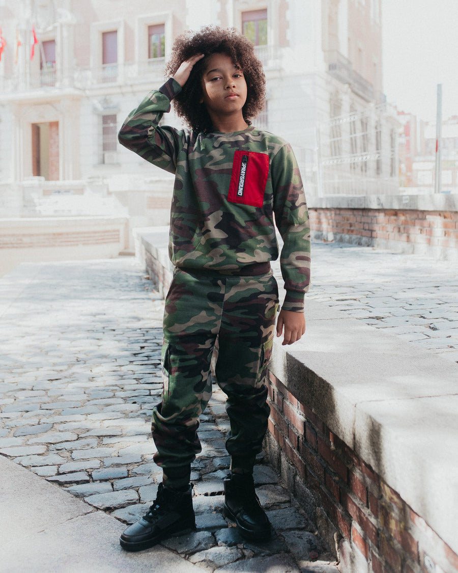 SPRAYGROUND® APPAREL YOUTH CAMO BAND SHARK HOODY