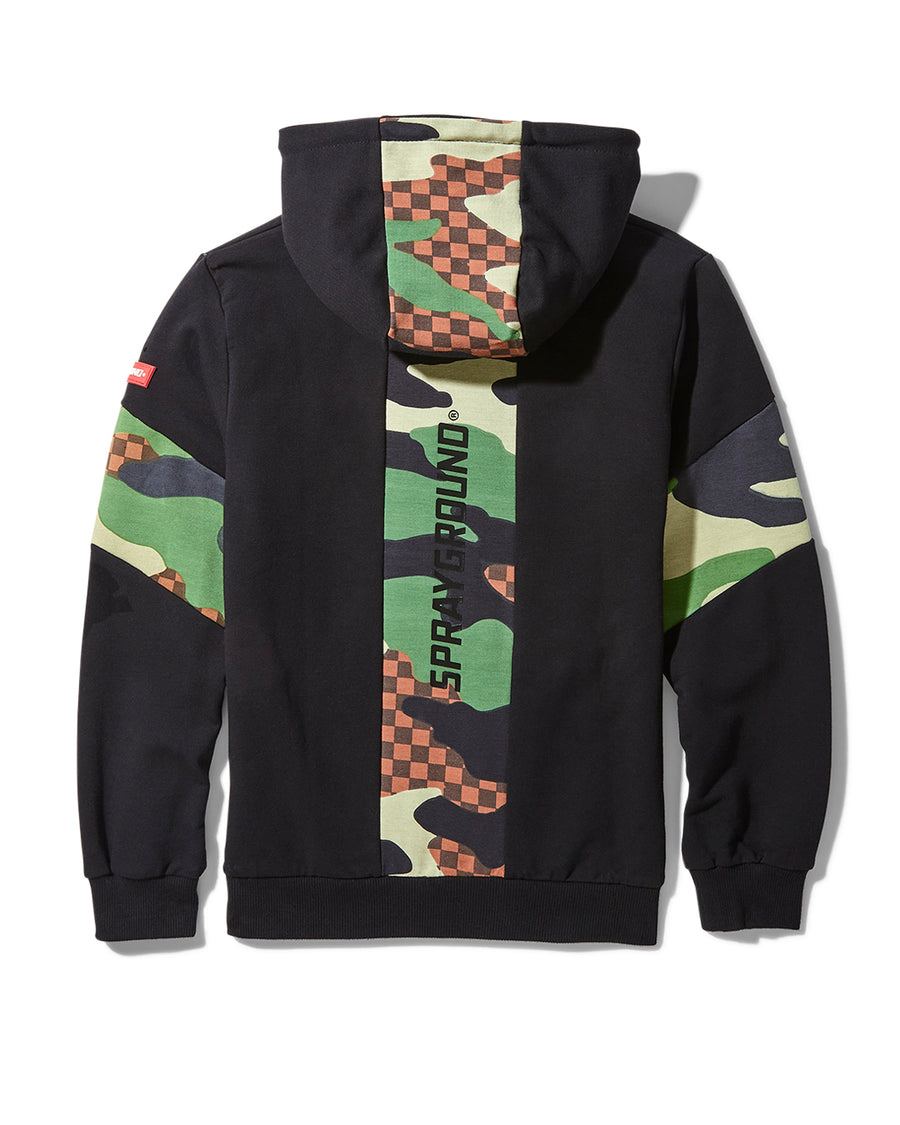 SPRAYGROUND® APPAREL YOUTH CAMO BAND SHARK HOODY