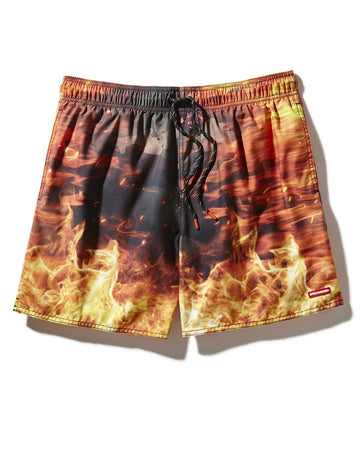 SPRAYGROUND® SWIM CAMO FIRE SHOTO SWIM TRUNKS