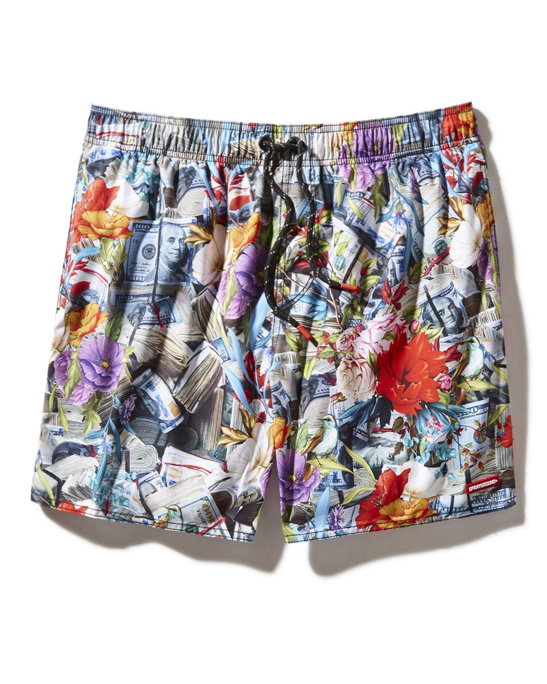 SPRAYGROUND® SWIM FLORAL MONEY SHOTO SWIM TRUNKS