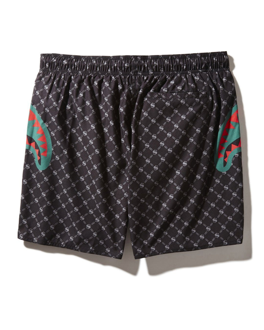 SPRAYGROUND® SWIM MIDNIGHT MONEYGRAM SHOTO SWIM TRUNKS