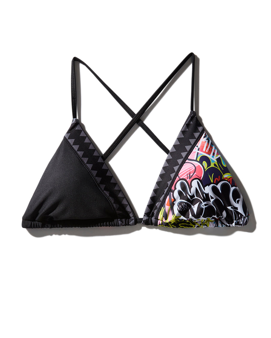 SPRAYGROUND® SWIM HALF GRAFF BIKINI TOP