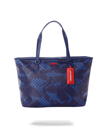 SPRAYGROUND® TOTE SHARK CHECK (BLUE) TOTE