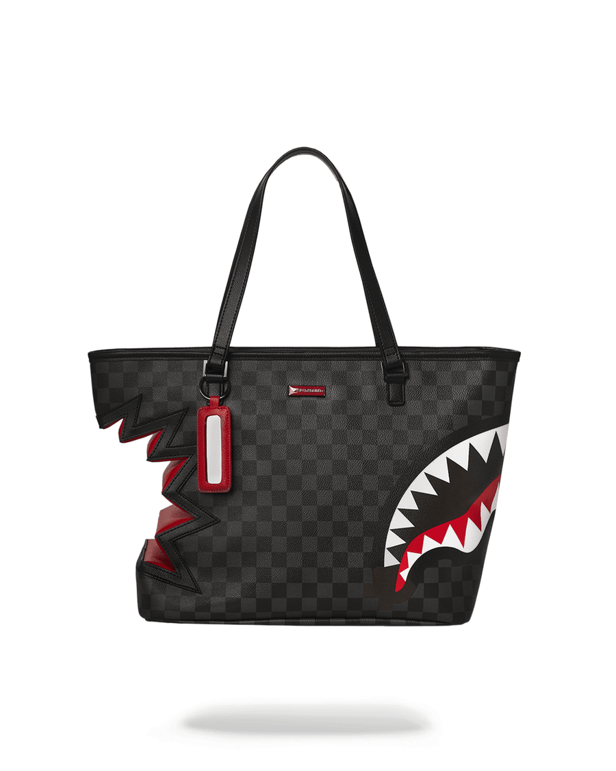 SPRAYGROUND® TOTE SHARK BITE SHARKS IN PARIS GRAY TOTE