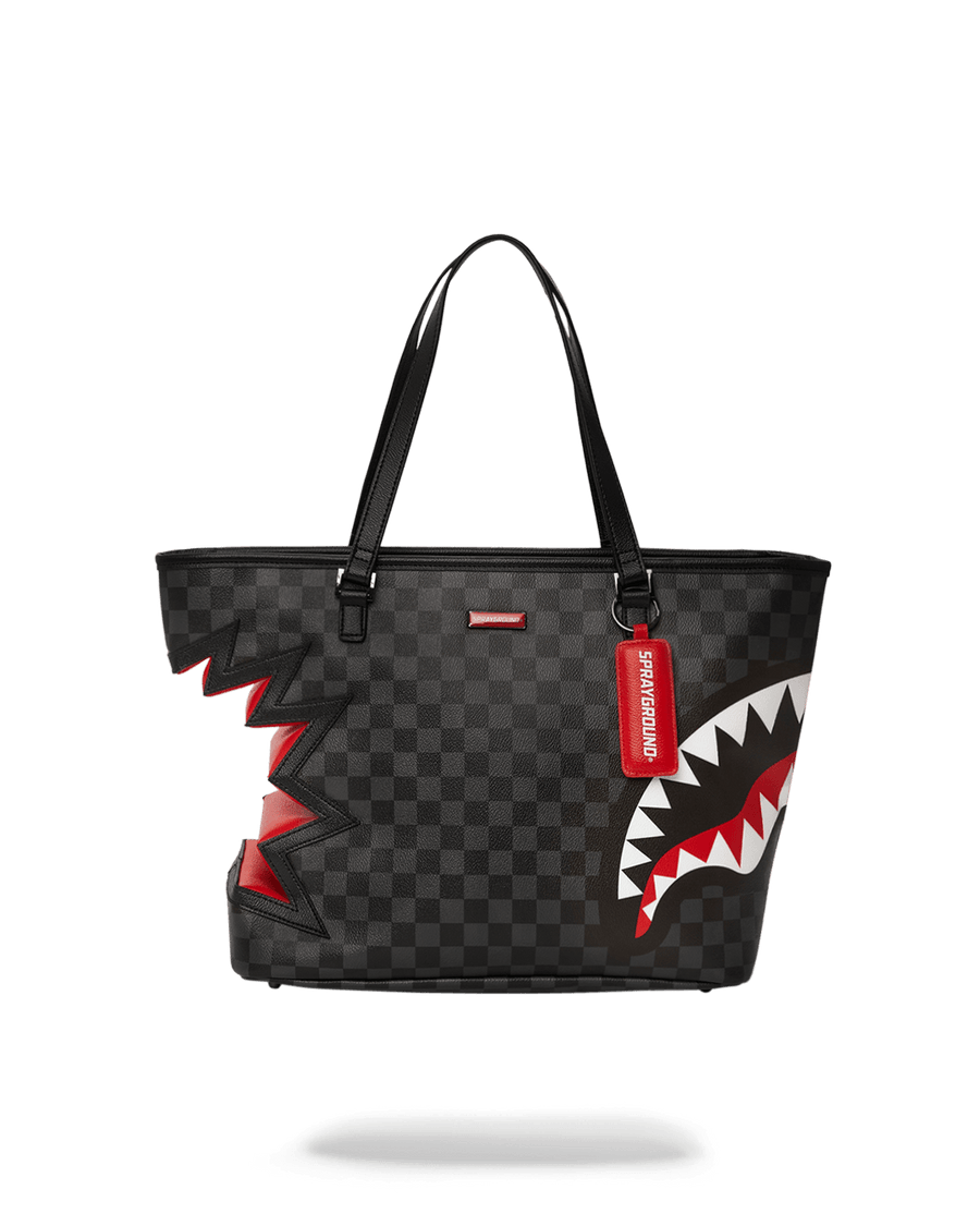 SPRAYGROUND® TOTE SHARK BITE SHARKS IN PARIS GRAY TOTE