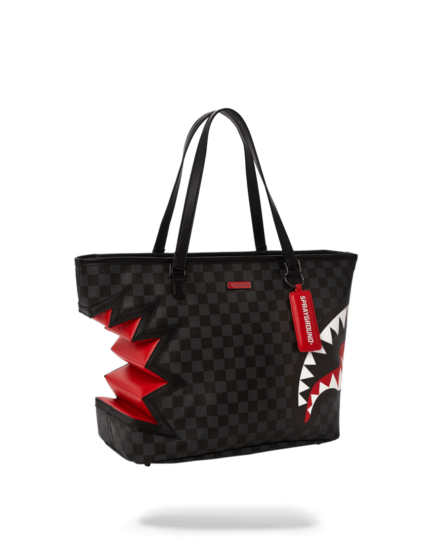 SPRAYGROUND® TOTE SHARK BITE SHARKS IN PARIS GRAY TOTE