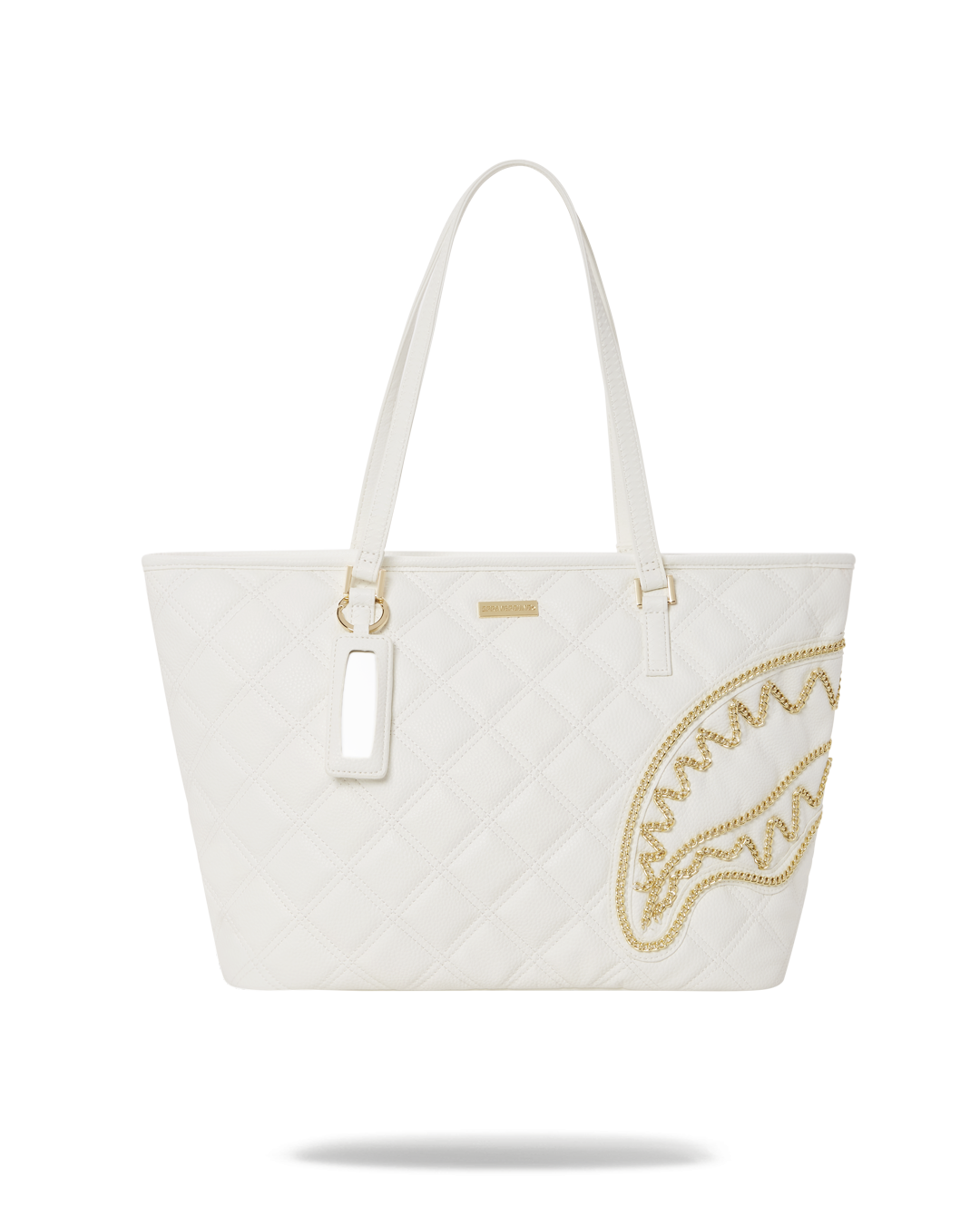 SPRAYGROUND® TOTE RIVIERA LE BLANC GOLD CHAIN SHARK TOTE