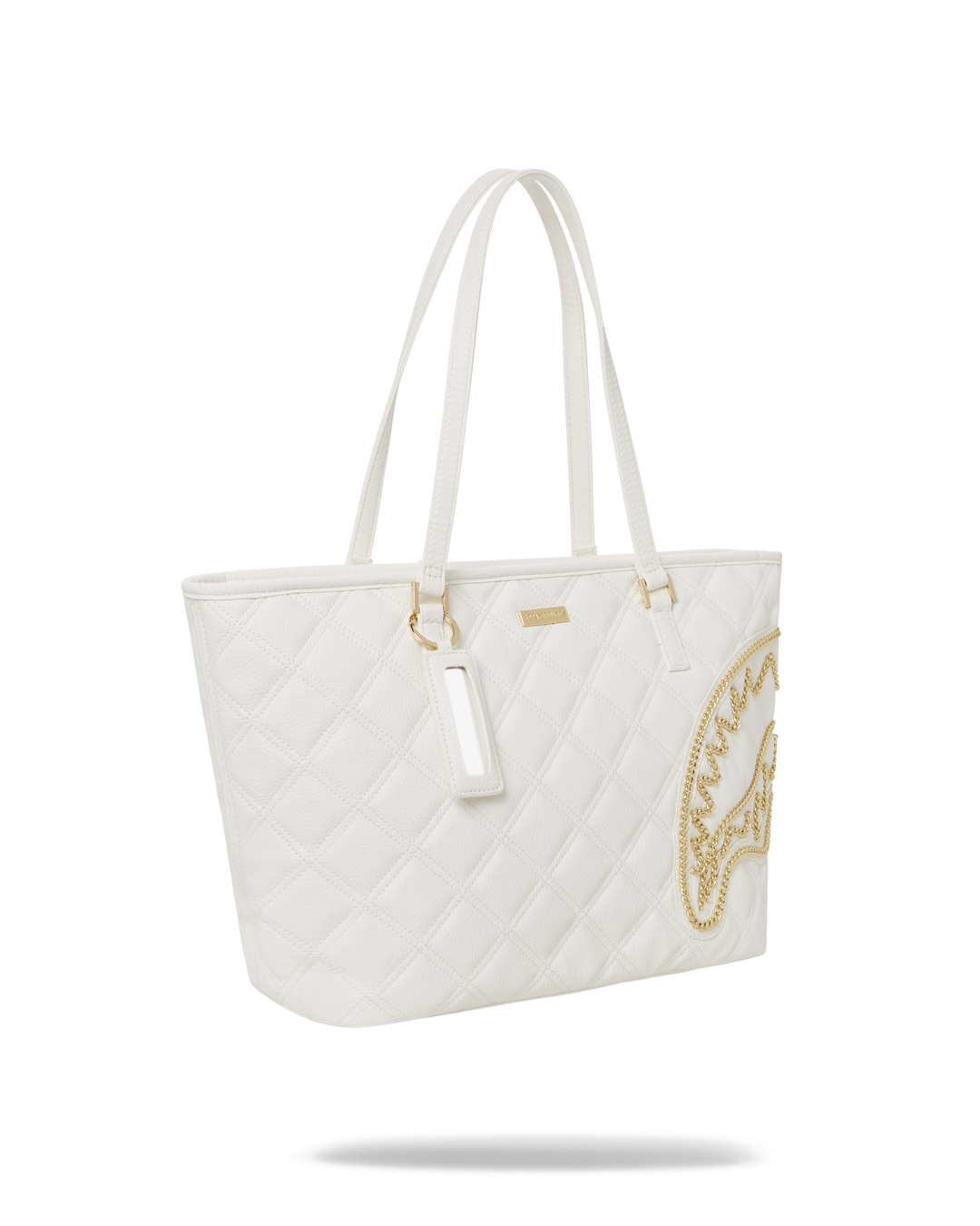 SPRAYGROUND® TOTE RIVIERA LE BLANC GOLD CHAIN SHARK TOTE