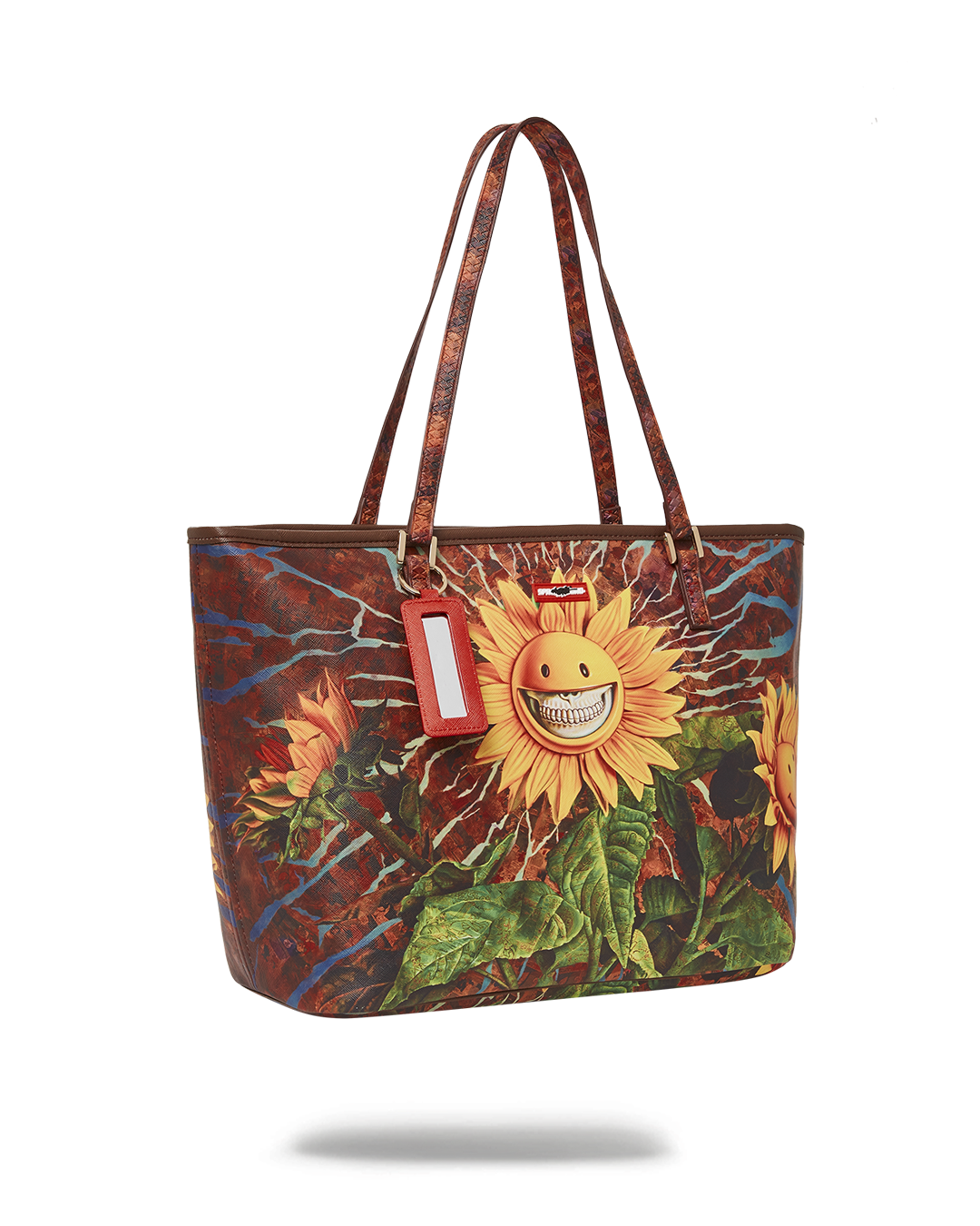 SPRAYGROUND® TOTE SUNFLOWER GRIN RON ENGLISH COLLAB TOTE