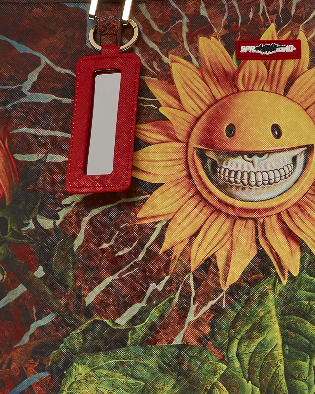 SPRAYGROUND® TOTE SUNFLOWER GRIN RON ENGLISH COLLAB TOTE