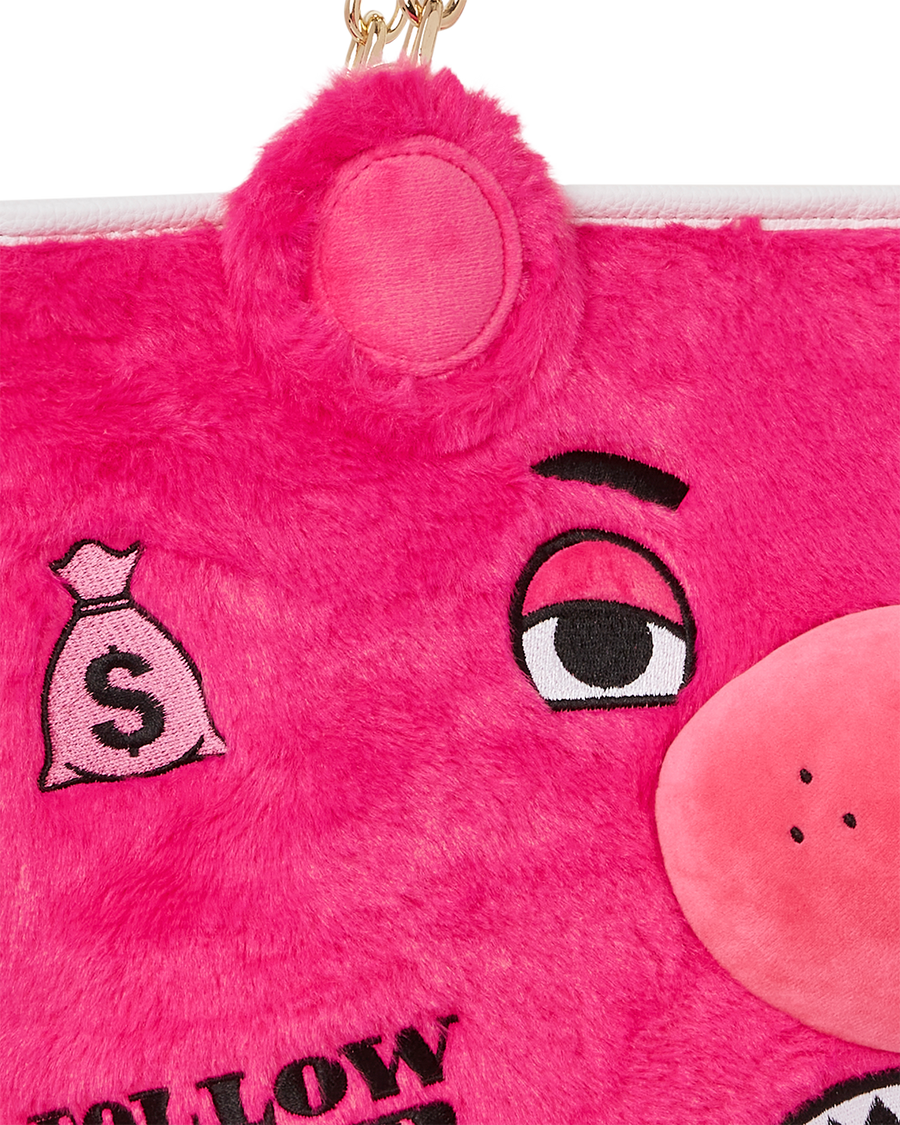 SPRAYGROUND® TOTE PLUSH MONEYBEAR TOTE (PINK)