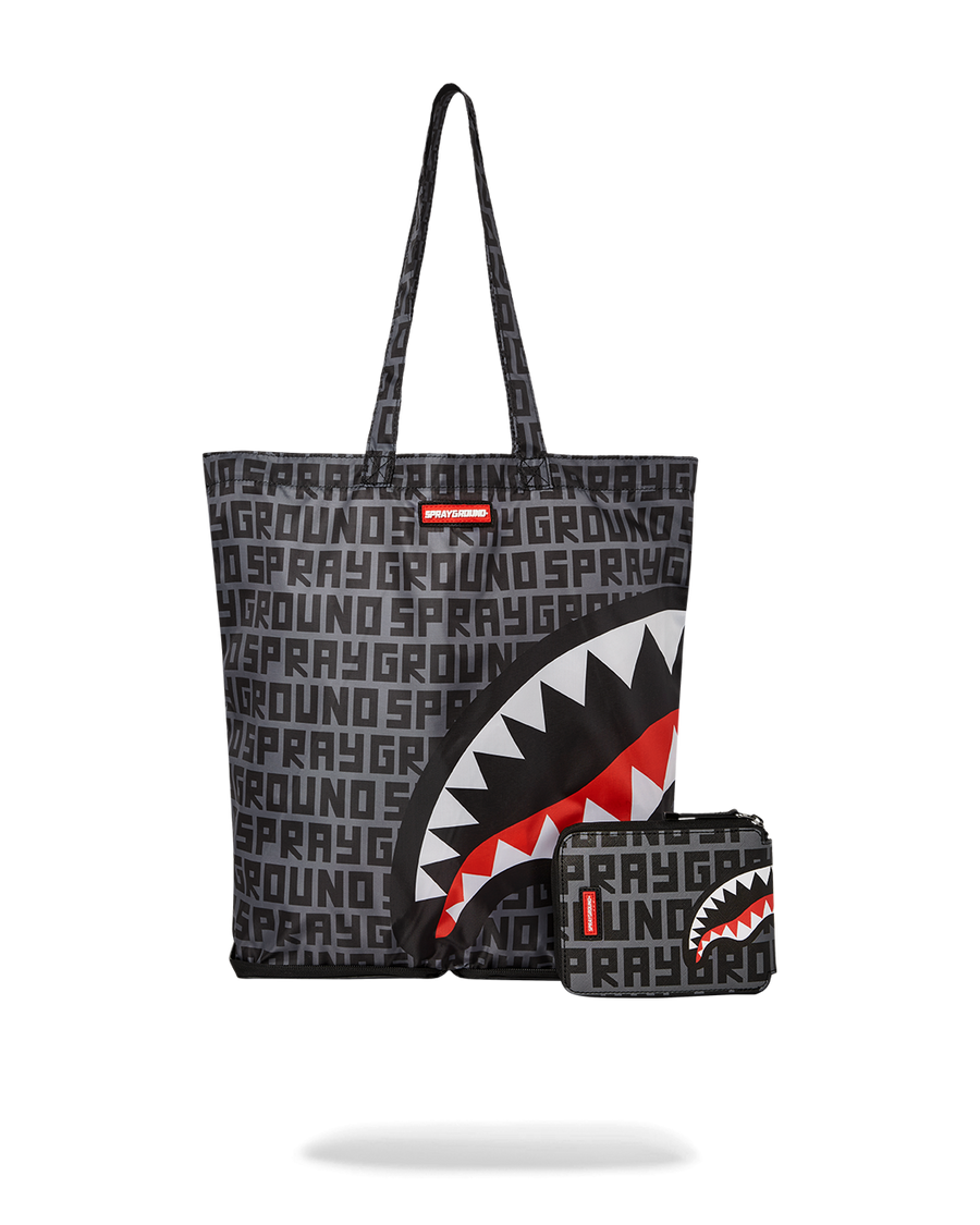 SPRAYGROUND® TOTE SHARKFINITY STEALTH PILOT PACKABLE TOTE