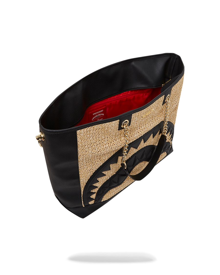 SPRAYGROUND® TOTE RAFFIA PALM TOTE