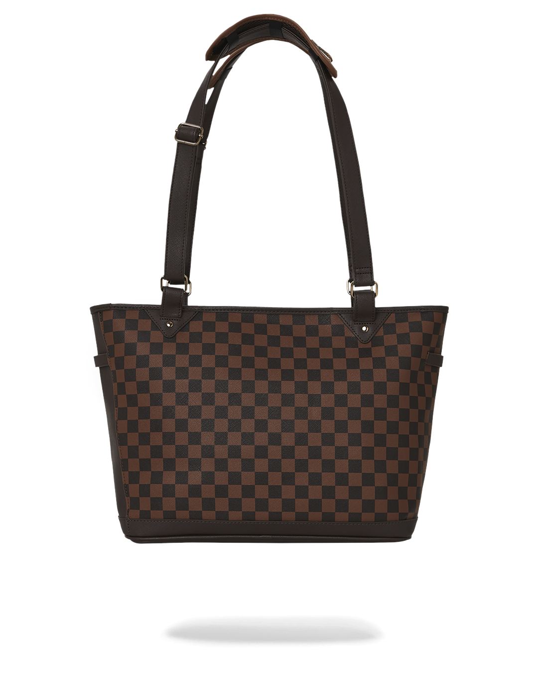 SPRAYGROUND® TOTE SPECIAL OPS BROWN CHECKERED TOTE