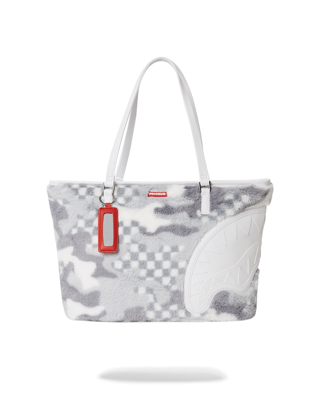 SPRAYGROUND® TOTE WHITE 3AM FURR TOTE