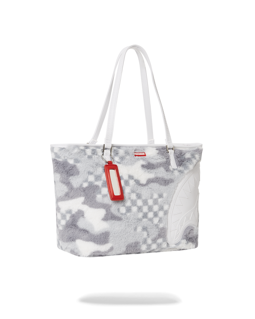 SPRAYGROUND® TOTE WHITE 3AM FURR TOTE