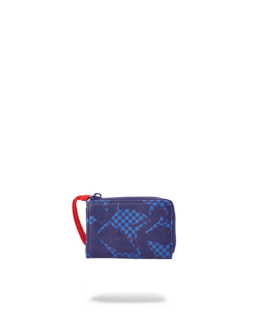 SPRAYGROUND® WALLET SHARK CHECK (BLUE) WALLET