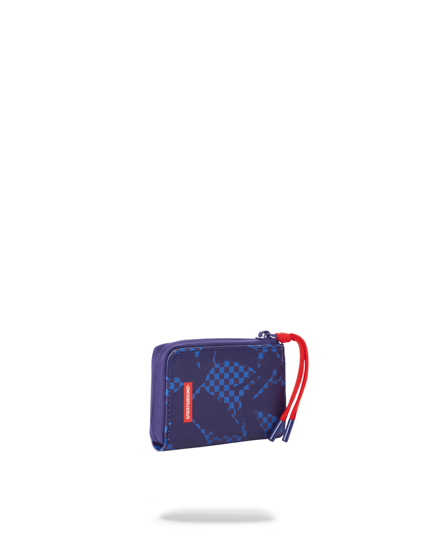 SPRAYGROUND® WALLET SHARK CHECK (BLUE) WALLET