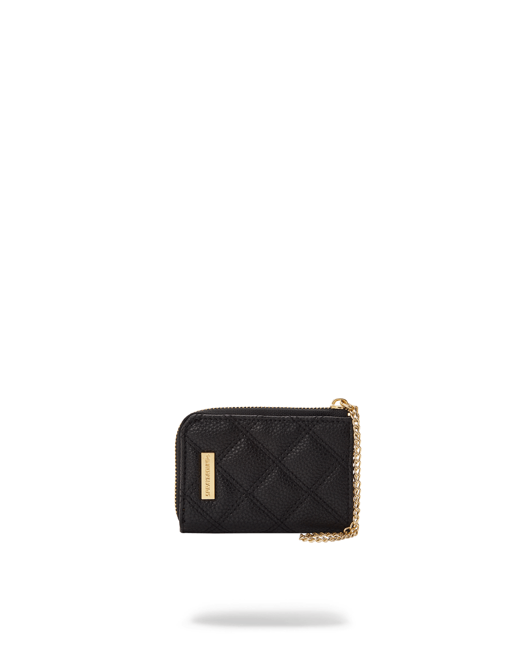 SPRAYGROUND® WALLET NOIR QUILT GOLD CHAIN SHARK WALLET