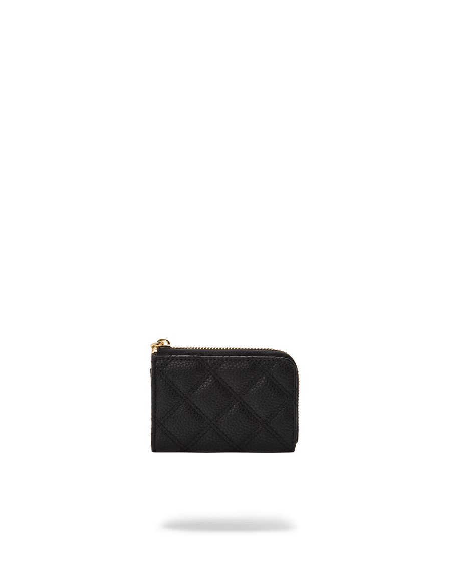 SPRAYGROUND® WALLET NOIR QUILT GOLD CHAIN SHARK WALLET