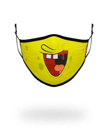 SPRAYGROUND® FASHION MASK ADULT SPONGEBOB SMILE FORM FITTING FACE-COVERING