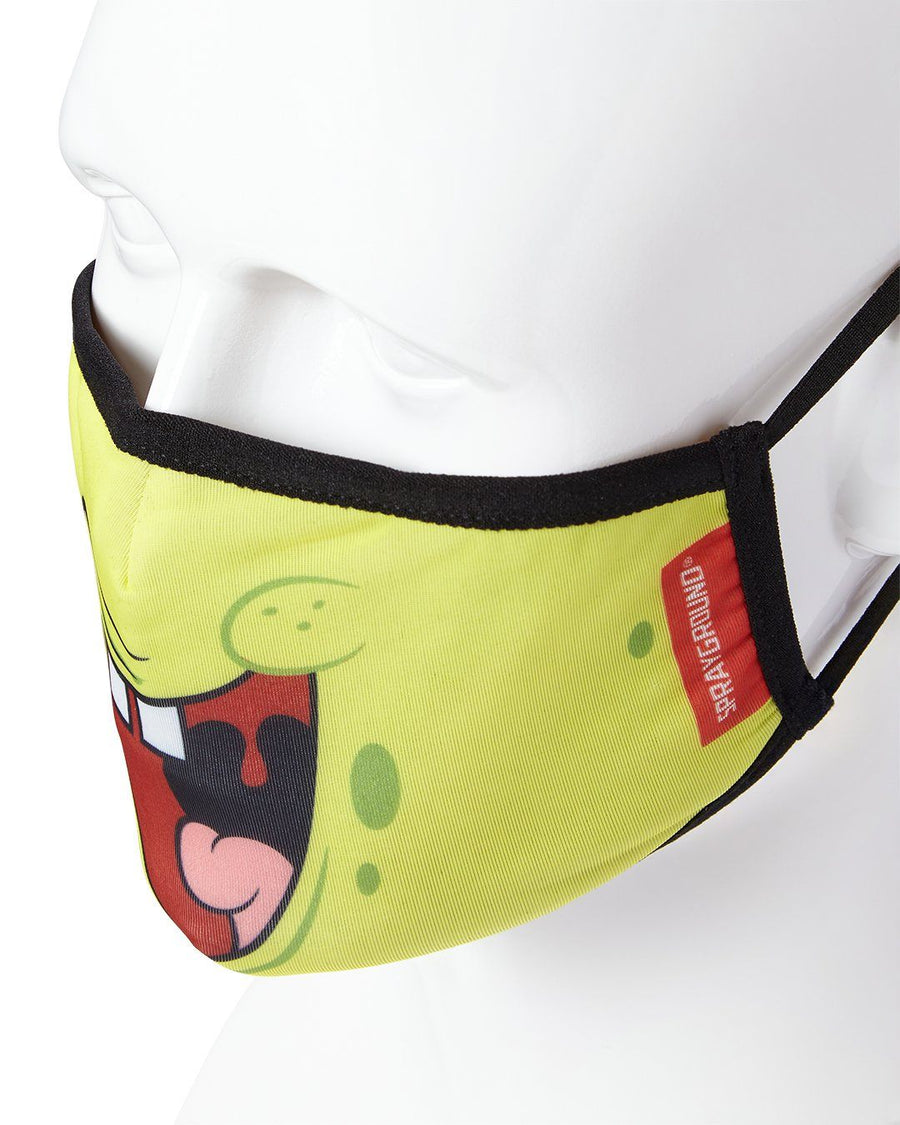 SPRAYGROUND® FASHION MASK ADULT SPONGEBOB SMILE FORM FITTING FACE-COVERING