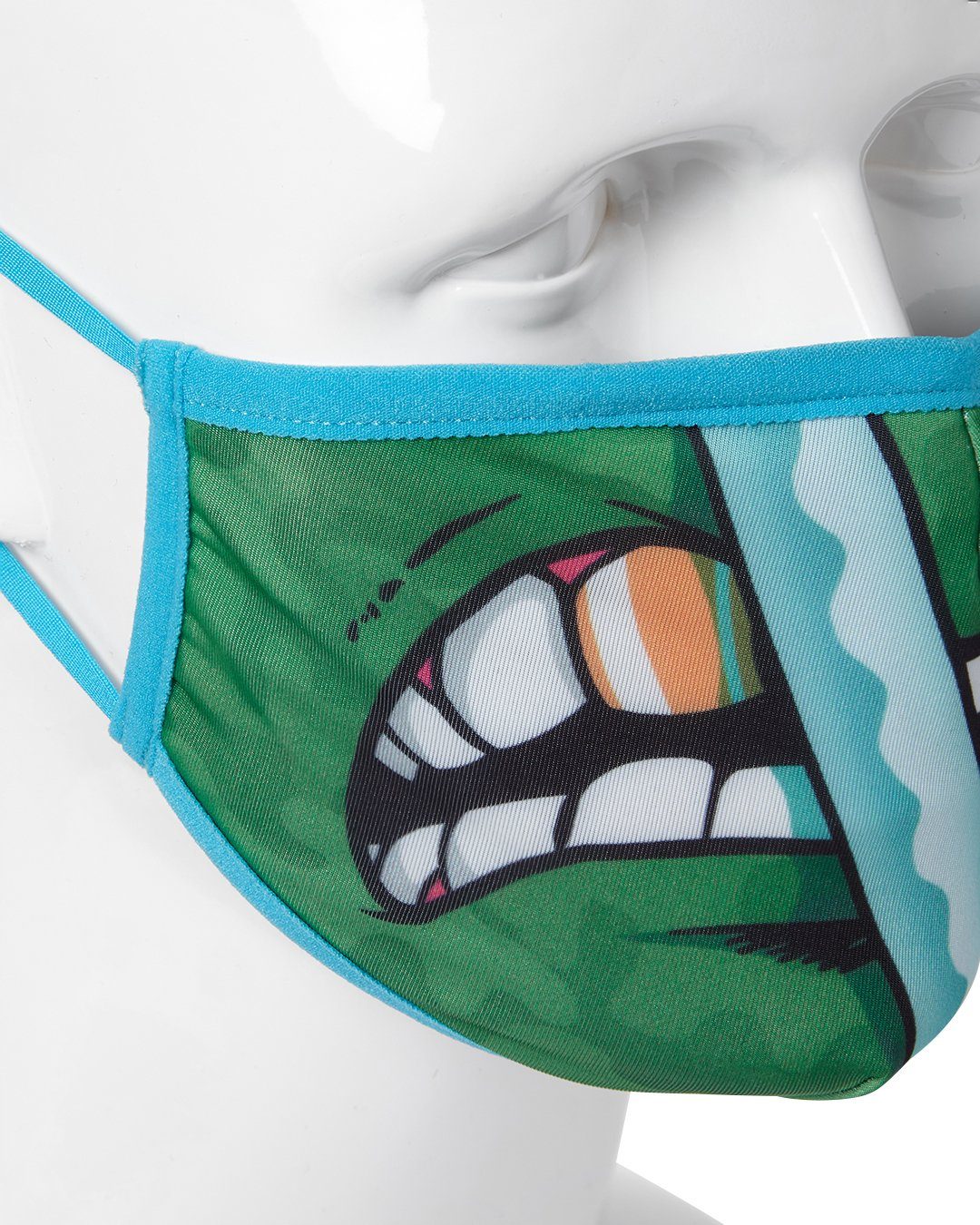 SPRAYGROUND® FASHION MASK ADULT TMNT: LEONARDO SHARK FORM FITTING FACE-COVERING