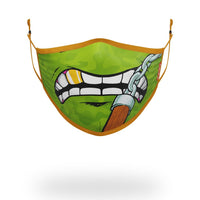 SPRAYGROUND® FASHION MASK ADULT TMNT: MICHELANGELO SHARK FORM FITTING FACE-COVERING