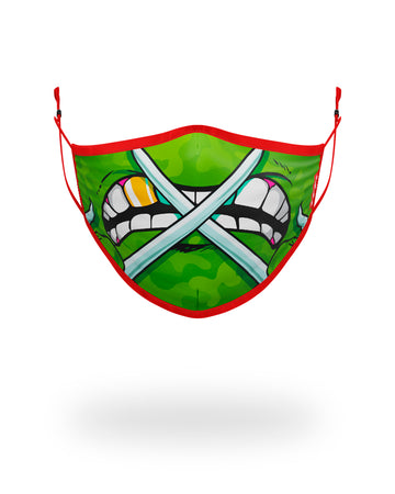 SPRAYGROUND® FASHION MASK ADULT TMNT: RAPHAEL SHARK FORM FITTING FACE-COVERING