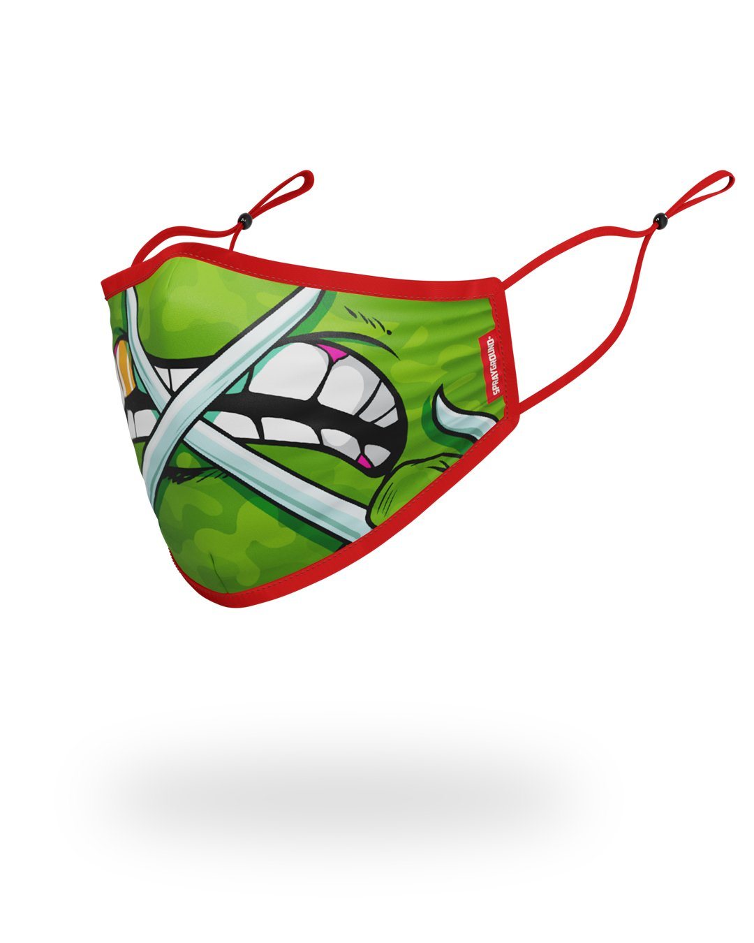 SPRAYGROUND® FASHION MASK ADULT TMNT: RAPHAEL SHARK FORM FITTING FACE-COVERING