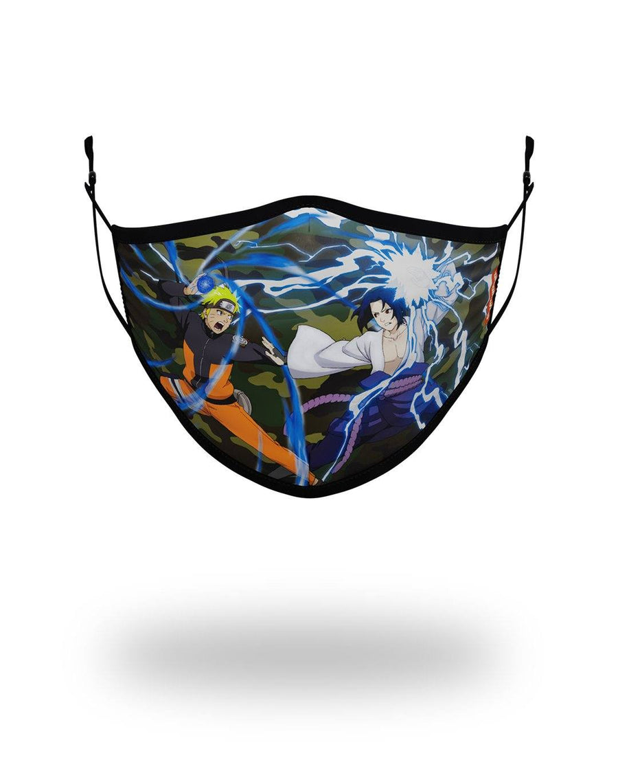 SPRAYGROUND® FASHION MASK ADULT NARUTO VS SASUKE FORM FITTING FACE-COVERING