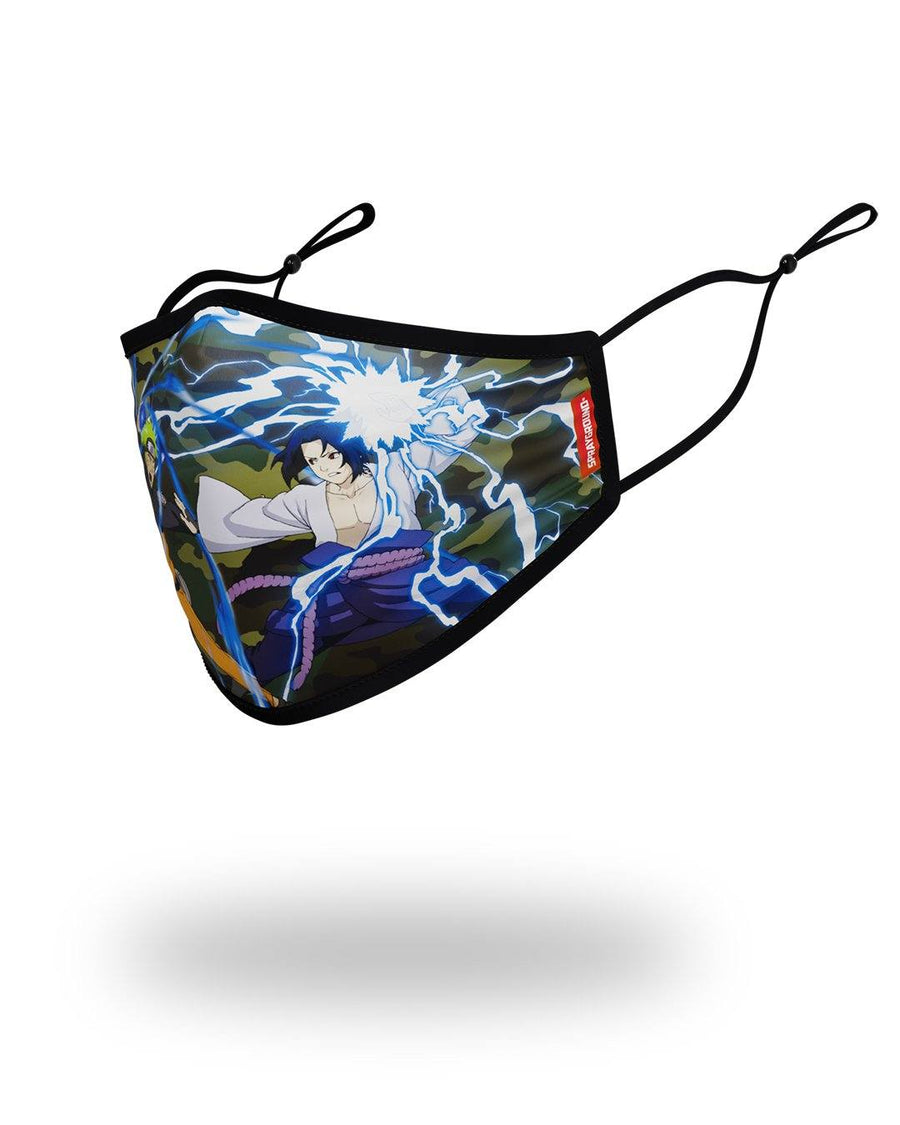 SPRAYGROUND® FASHION MASK ADULT NARUTO VS SASUKE FORM FITTING FACE-COVERING