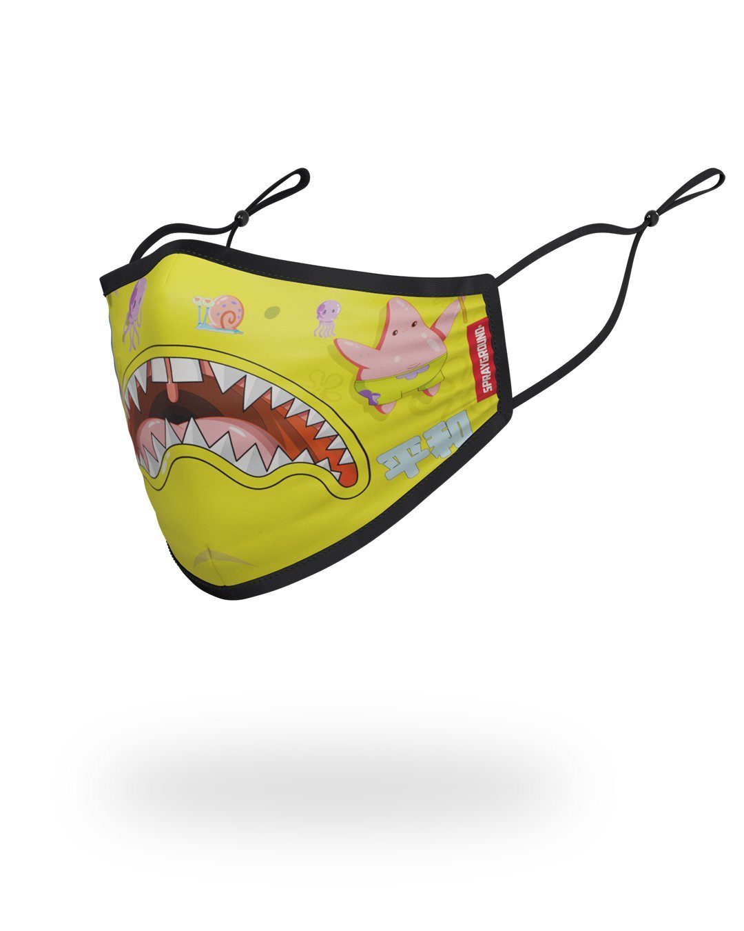 SPRAYGROUND® FASHION MASK ADULT SPONGEBOB JAPAN SHARK FORM FITTING FACE-COVERING